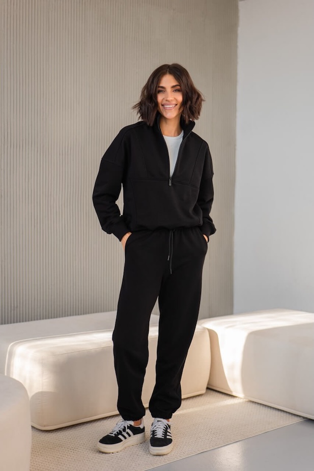 Women's Lumina tracksuit in black